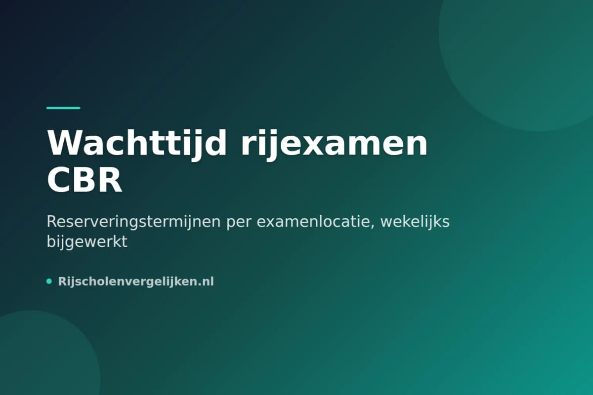 Wachttijd rijexamen CBR: zo lang wacht je per examenlocatie (en wat je eraan kunt doen)