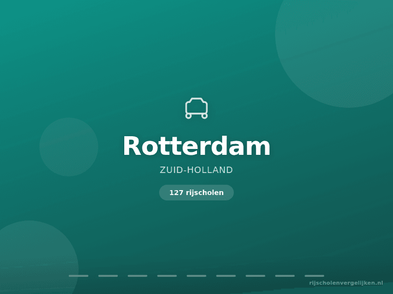 Rijscholen in Rotterdam